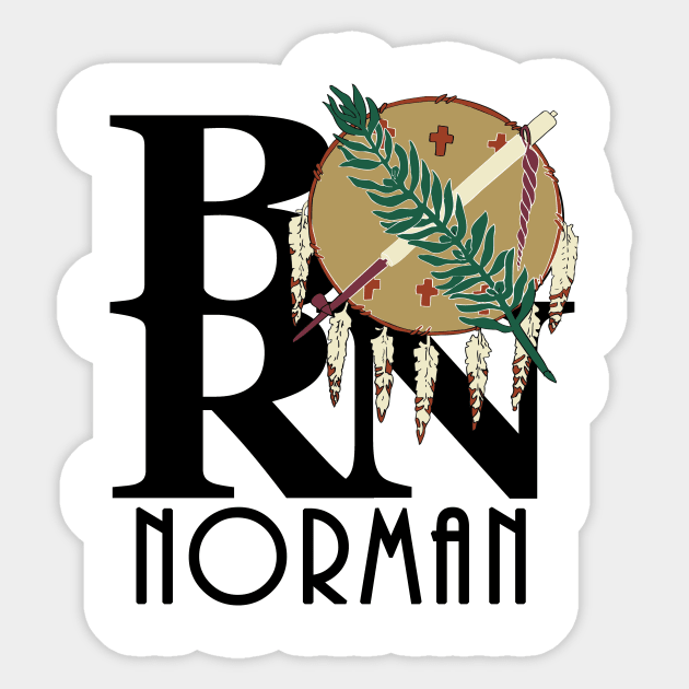 BORN Norman Oklahoma Sticker by Oklahoma